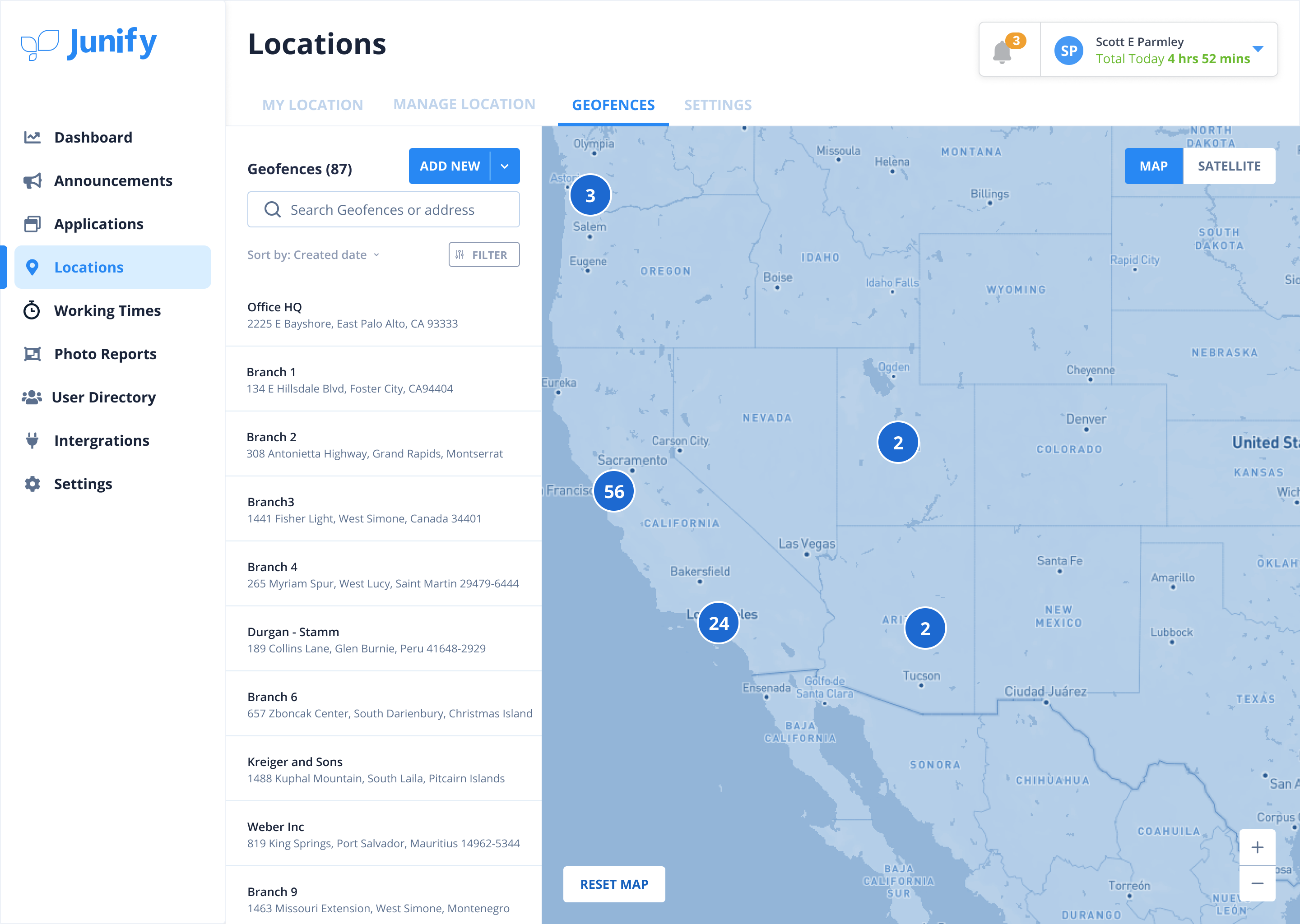 Junify Location Management